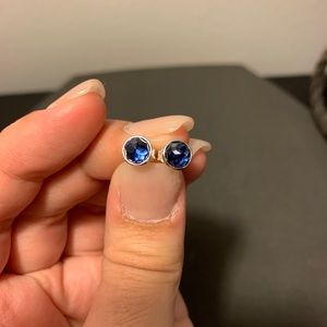 GENUINE Pandora September Birthstone Stud Earrings